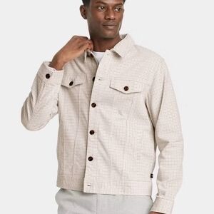 Houston White Adult Corduroy Trucker Jacket - Cream XL